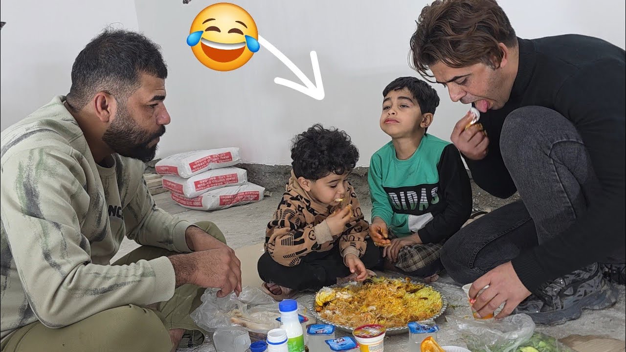 اول عزيمة بالبيت الجديد😋😂