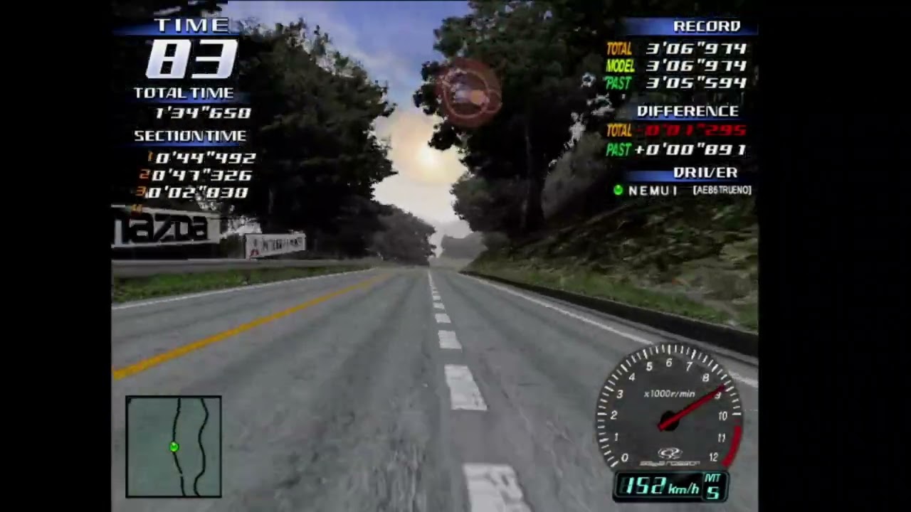 Initial D v3 NEMUI Akina DH Dry 3'06