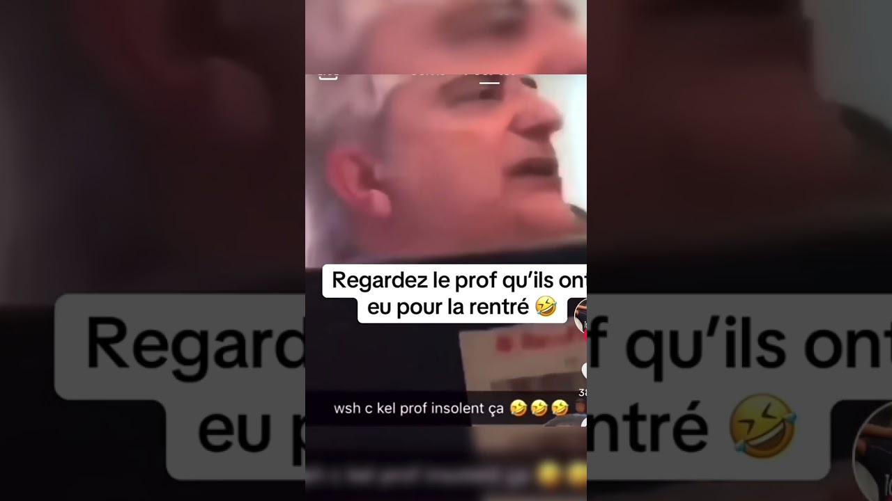 Un prof à la rentrée école annonce les quatre vérité à sa classe 😅😅😂