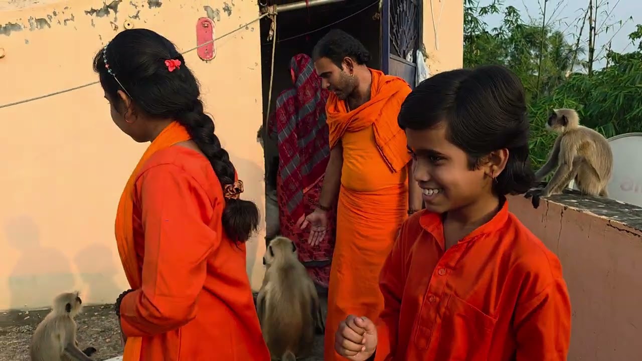Monalisa's friendship with langur troops.