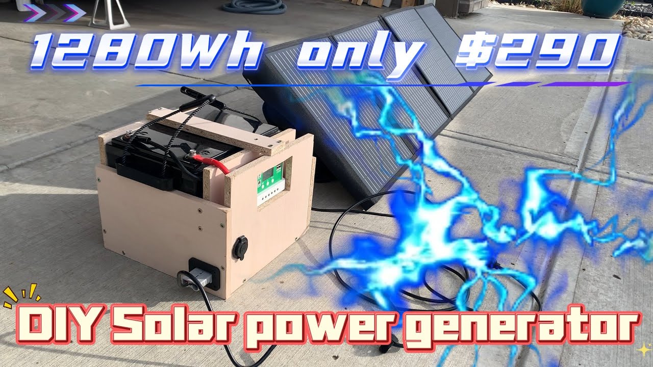 DIY 1280Wh Solar Power Generator Build for Only $290 | Lightweight Battery Box Power Station