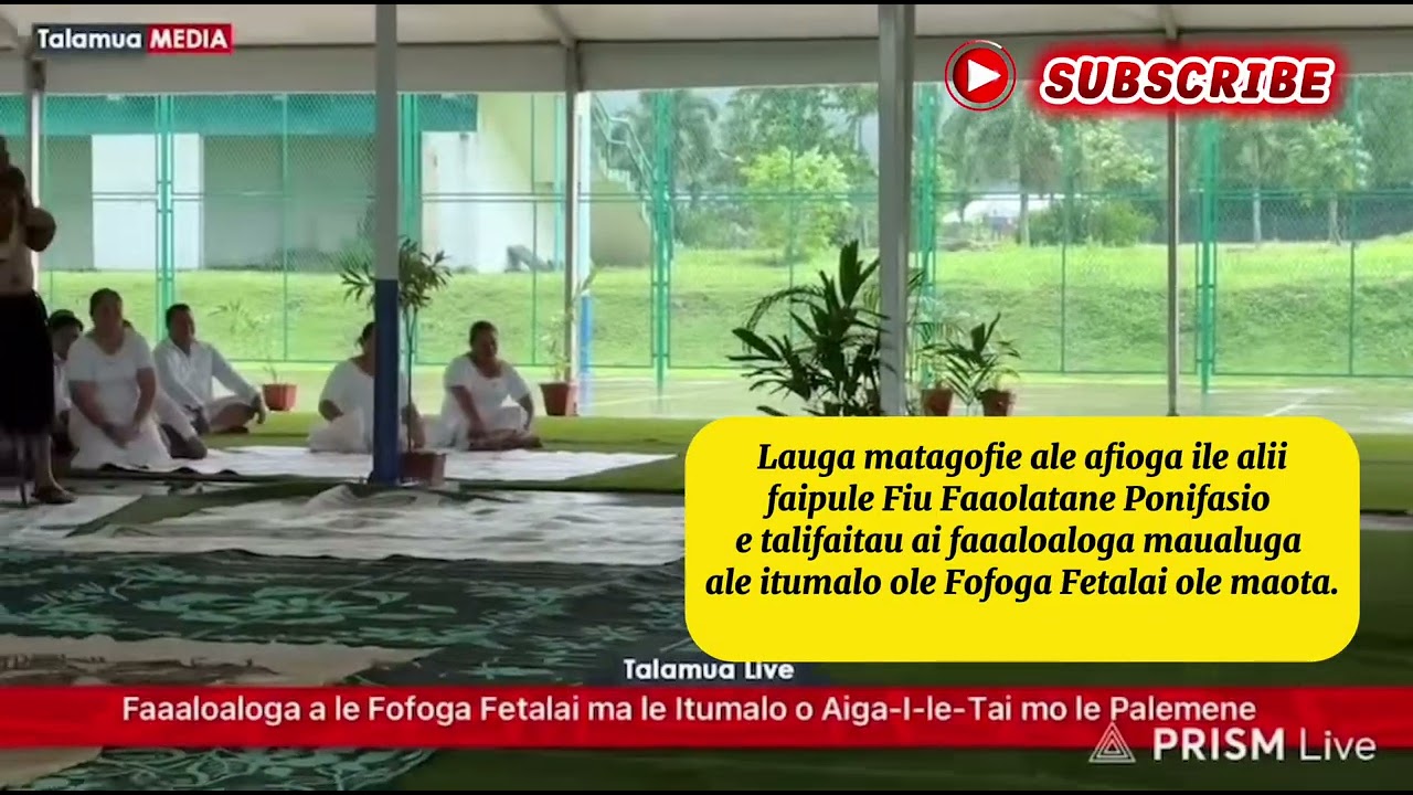 E moe a ile ufu ina ua to’a le paipai ile lauga matagofie ale tofa ia Palauli