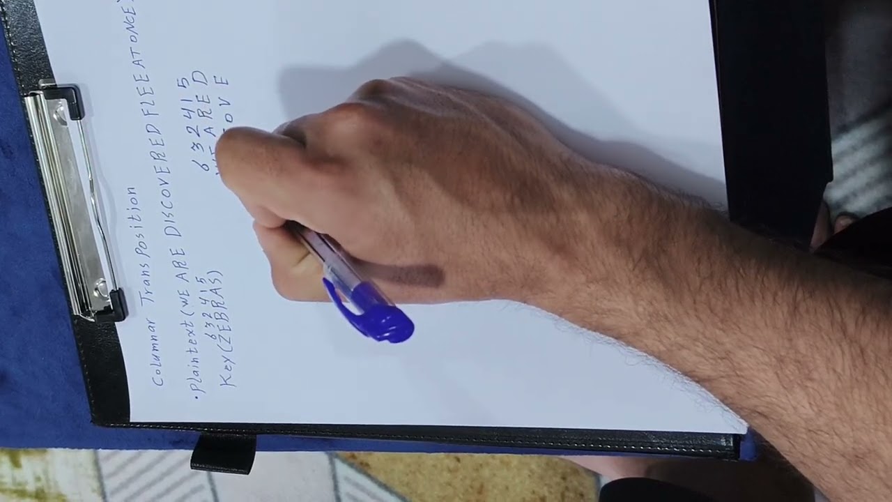 طريقة تشفير الاعمده