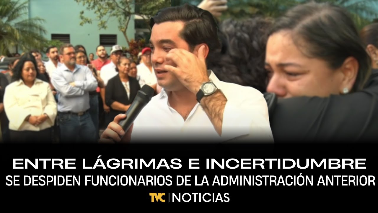 En medio de lágrimas e incertidumbre se despiden funcionarios de la administración anterior