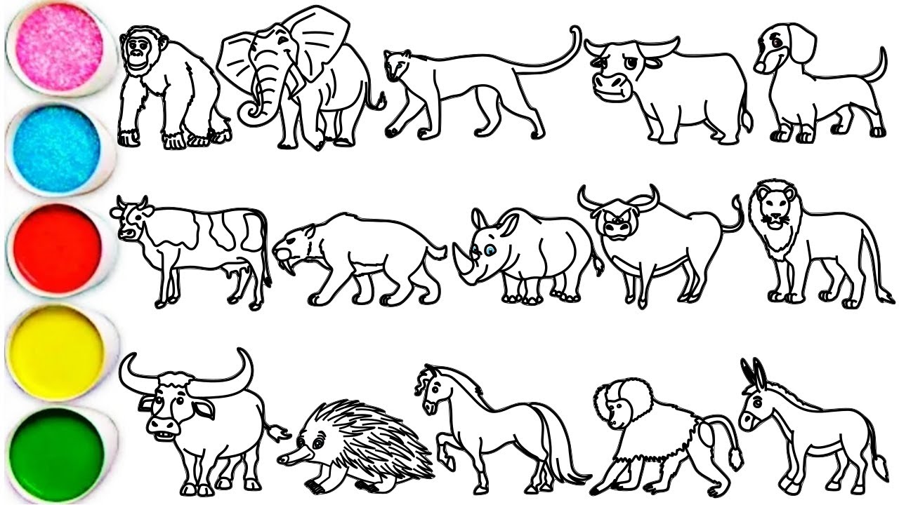Draw 15 Amazing Animals in Minutes - Mammoth, Black Panther, Smilodon,  Buffalo, Rhinoceros & others