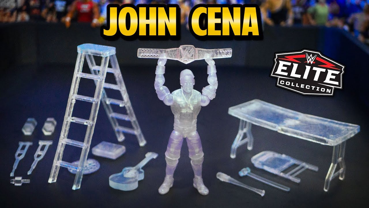 I Made Invisible Accessories for John Cena's Invisible Action Figure | Mattel WWE Elite