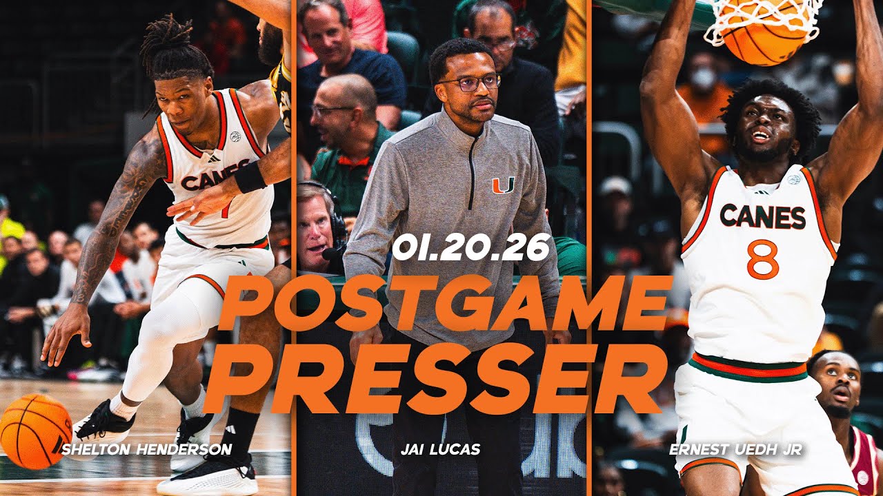 Jai Lucas, Shelton Henderson and Ernest Udeh Jr | Postgame Press Conference | 01.20.26
