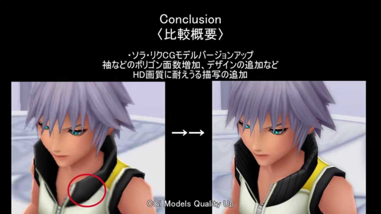 KH3D 3DS/PS4 comparison KH3D 映像比較動画3ds/PS4