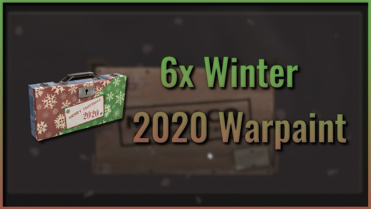 Tf2: Unboxing 6x Winter 2020 Warpaint cases AMAZING strange pink