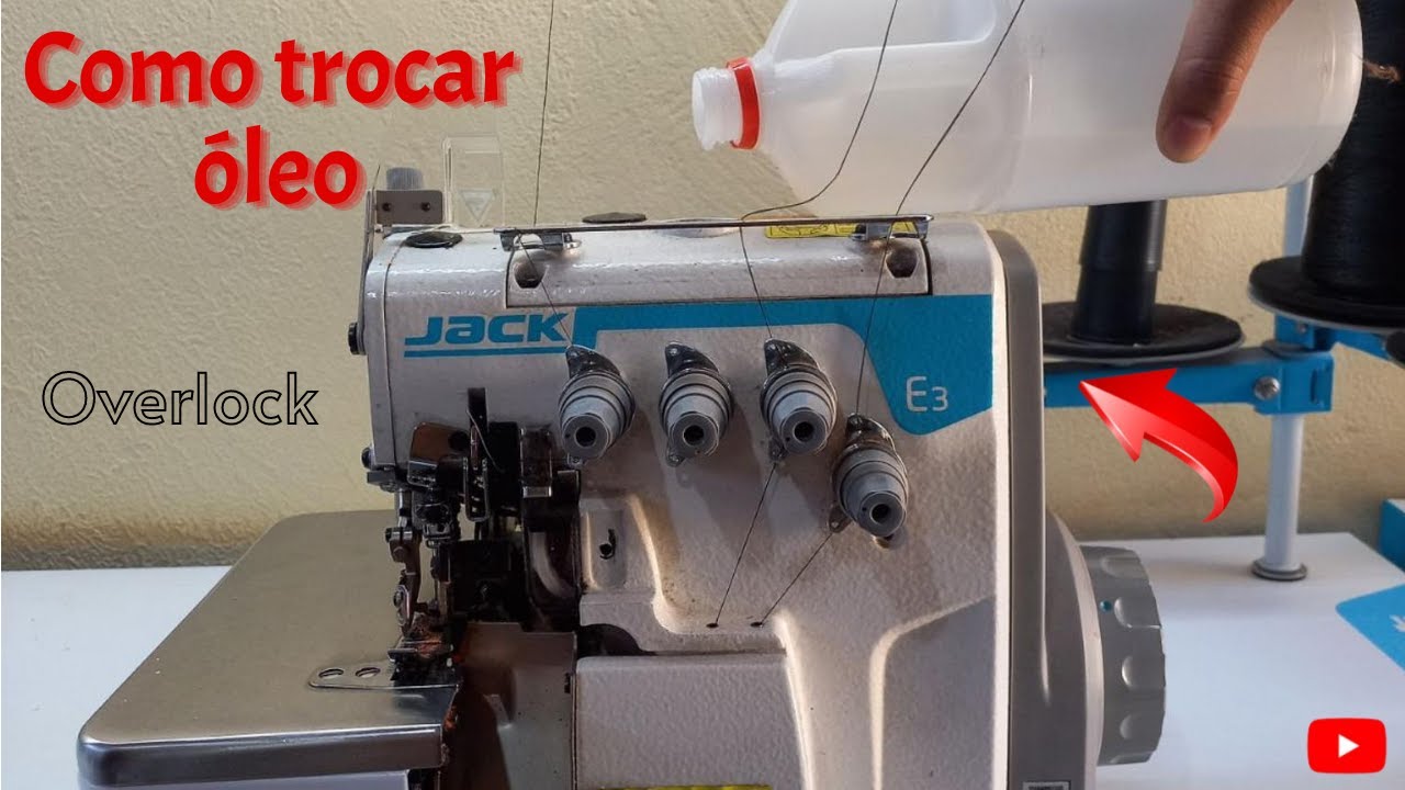 como fazer manutenção troca de óleo máquina overlock top