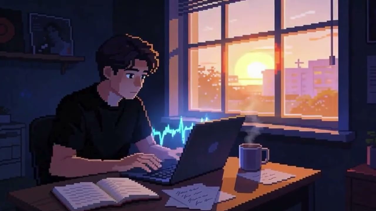 Rainy Study Lofi – Focus Music for Late Night Work
