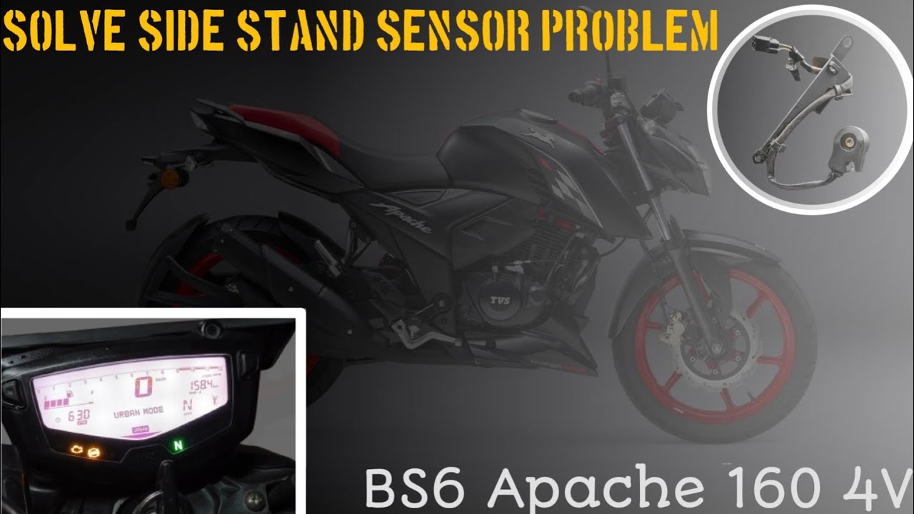 Side stand Sensors problem solve and Direct the sensor | BS6  TVS Apache  RTR 160 4V|