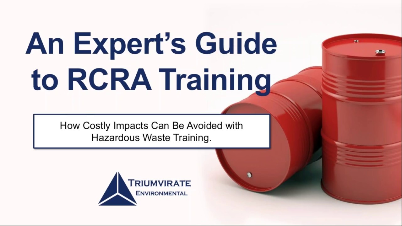 Webinar: An Expert's Guide to RCRA Training
