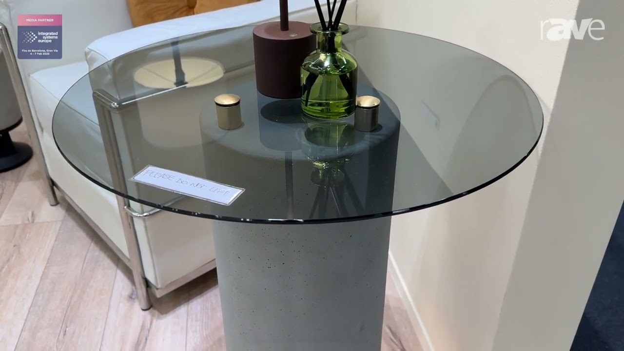 ISE 2025: Architettura Sonora Introduces 3-Point Table Line of Side Tables with Embedded Speakers