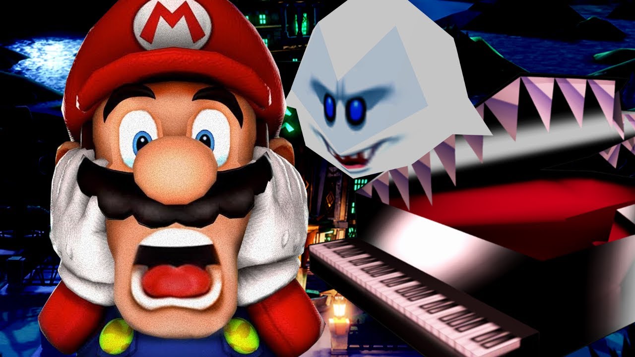 SCARY PIANO IS BACK AT IT AGAIN! - MARIO'S MANSION 64 [Super Mario 64 Creepypasta ROM Hack]