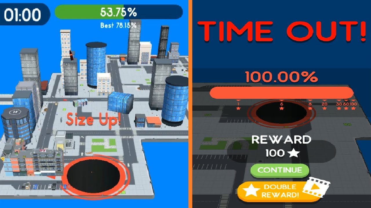 Hole.io Map Control: 100.00%