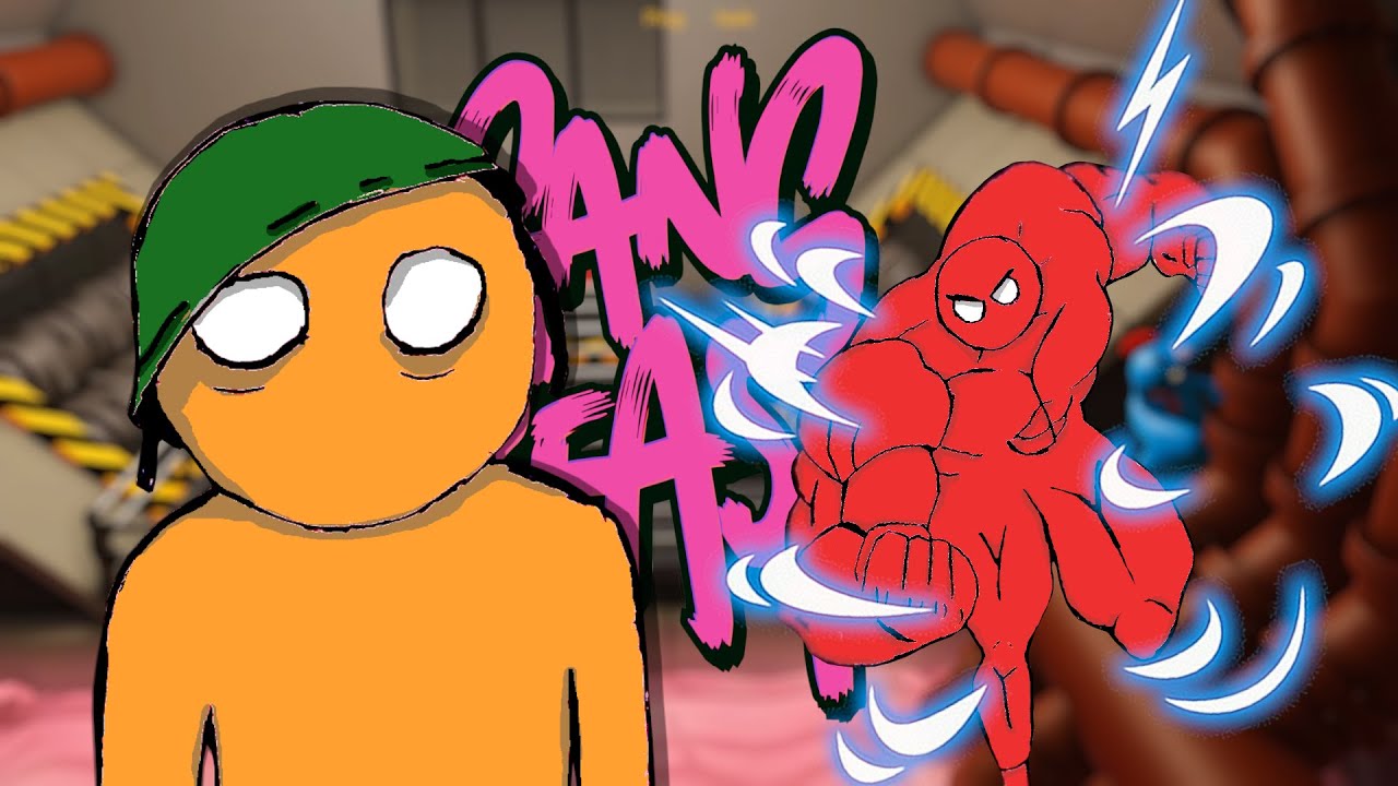 Leathering the boys | Gang beasts