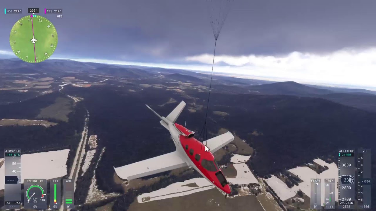 full flight msfs with the airplane cirrus vision jet sf50