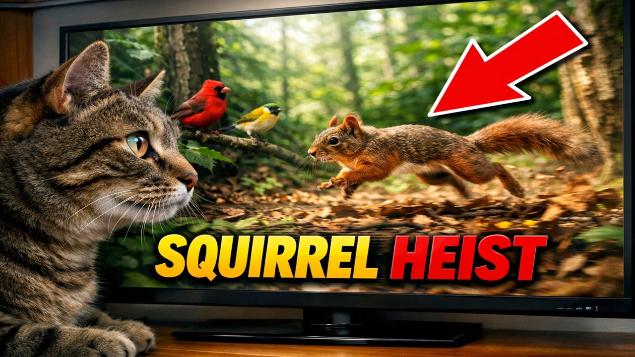 Cat TV for Cats 😺 30 min of Summer Birds & Squirrels in Canadian Woods 😱