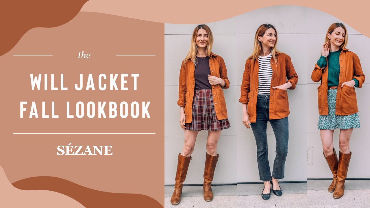 FALL Lookbook Sézane Will Jacket (Camel) - How To Style Ideas (Barn Jacket looks)