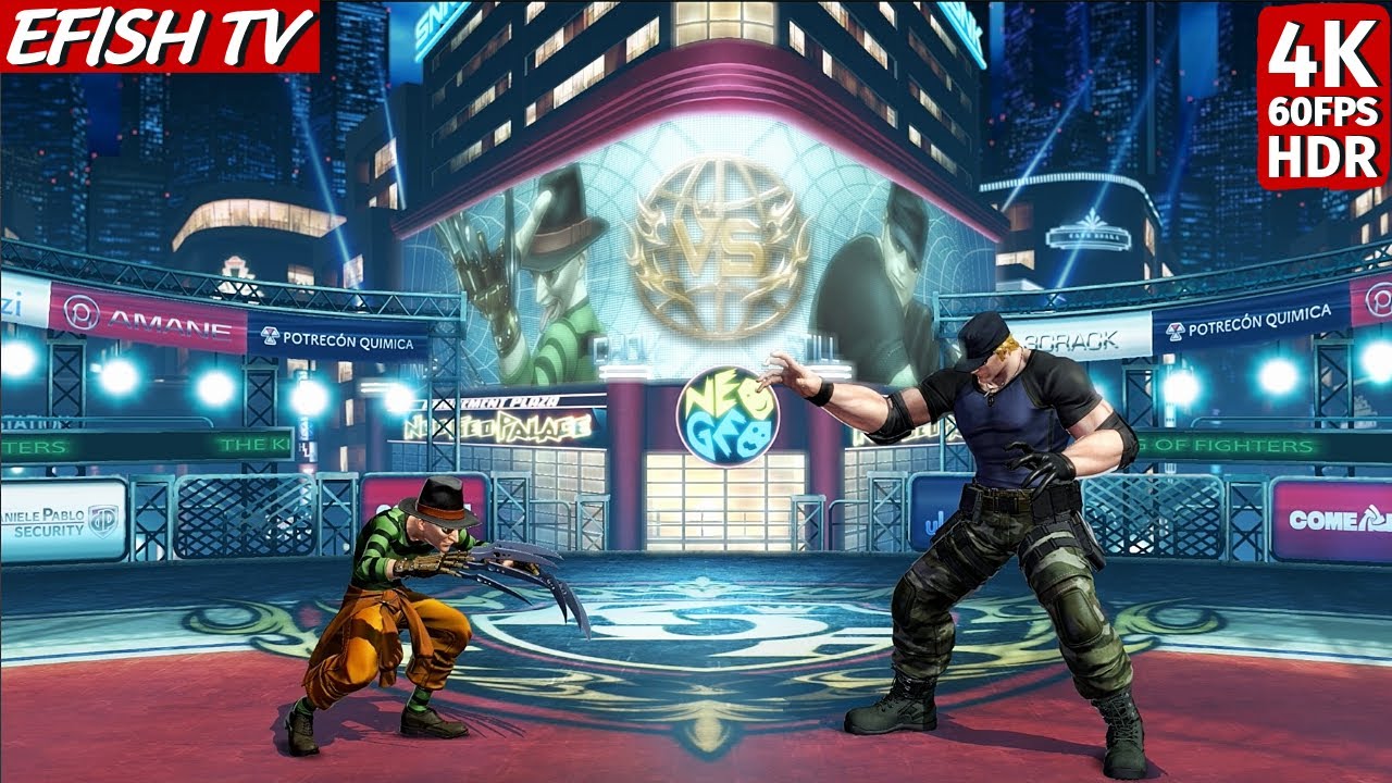 Choi Bounge vs Clark Still (Hardest AI) - KOF XIV