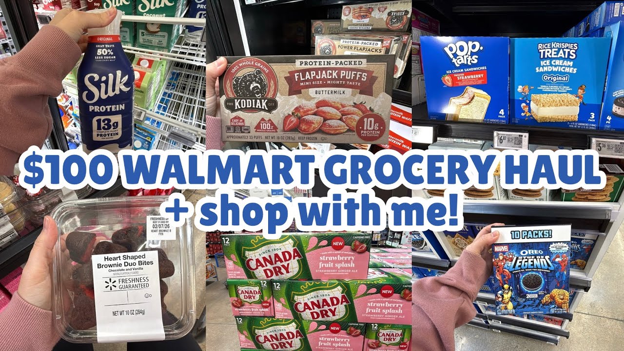 NEW Walmart Grocery Haul + Shop with Me | $100 Budget Weekly Grocery Haul + Meal Plan