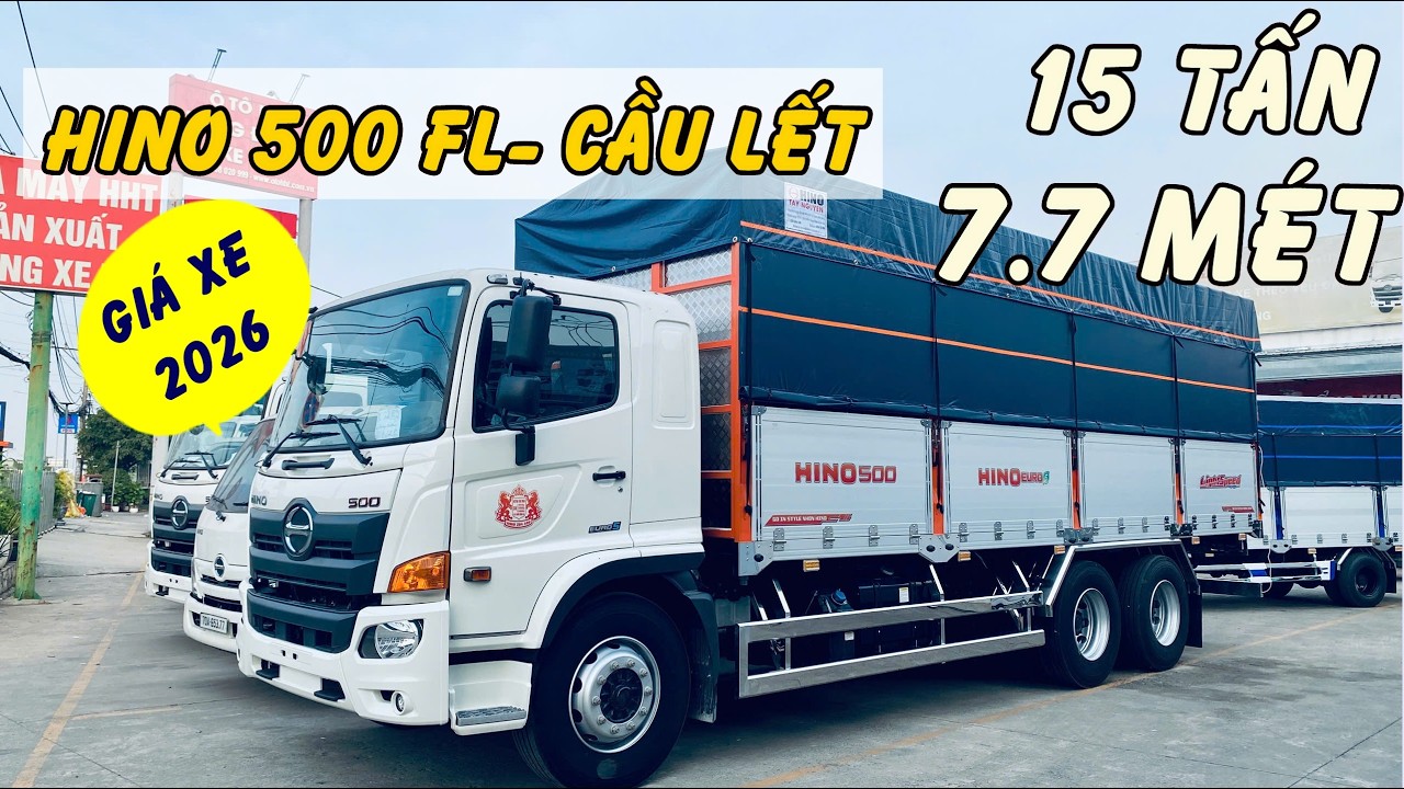 Hino 15 Tấn Thùng Ngắn 7.7Mét | Hino Sài Gòn báo giá xe tải Hino 15 Tấn Thùng Ngắn 7.7Mét 2026