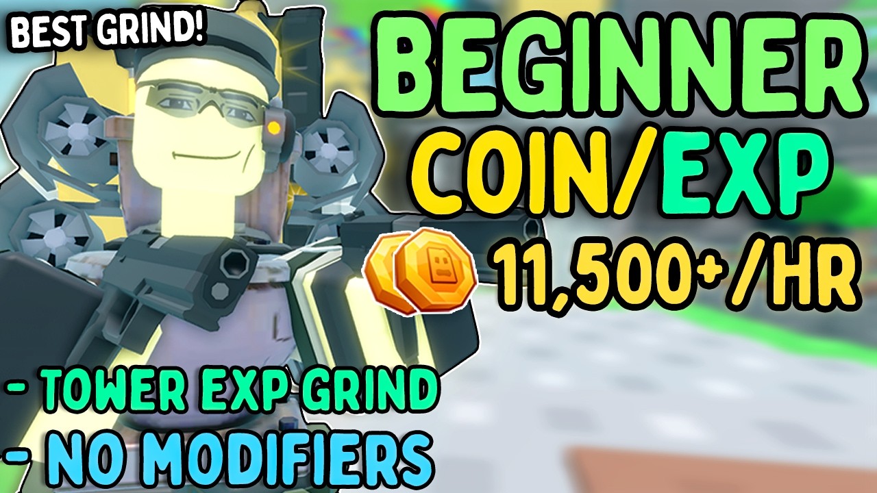 New BEST Beginner Grind Strategy | GET TOWERS FAST! | Tower Defense Simulator