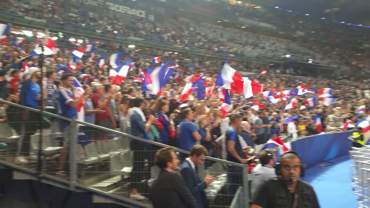 PRÉSENTATION DES BLEUS LORS DU MATCH FRANCE-PAYS BAS DU 9 SEPTEMBRE 2018