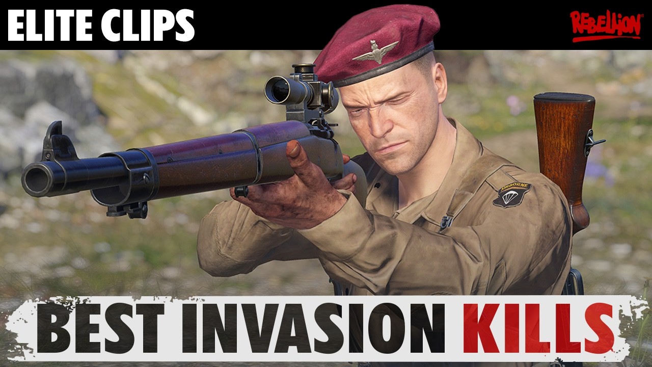 Sniper Elite Incredible AXIS Invasion Mode Kill Compilation&hellip;