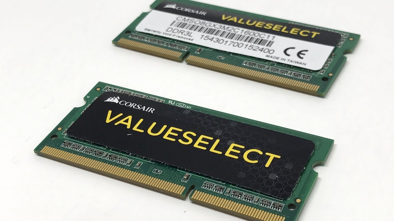 Corsair CMS08GX3M2C1600C11 Value Select 8GB (2x4GB) DDR3 SODIMM 1600 Mhz CL11