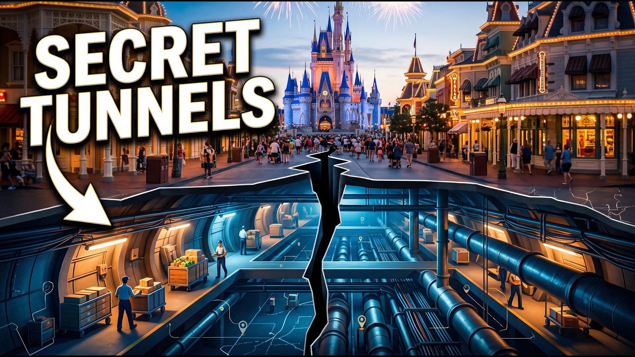Disney's Hidden Tunnels Under Magic Kingdom (The Utilidor Secret)