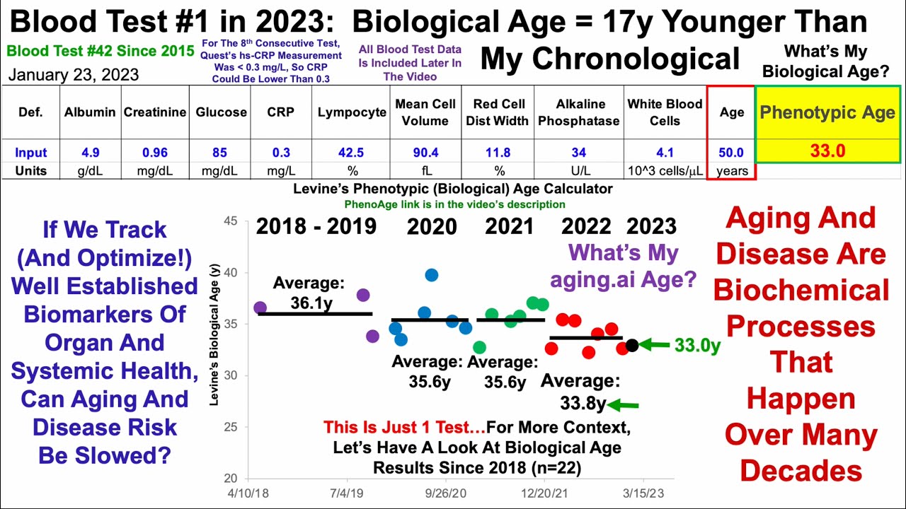 Quantifying Biological Age: Blood Test #1 in 2023