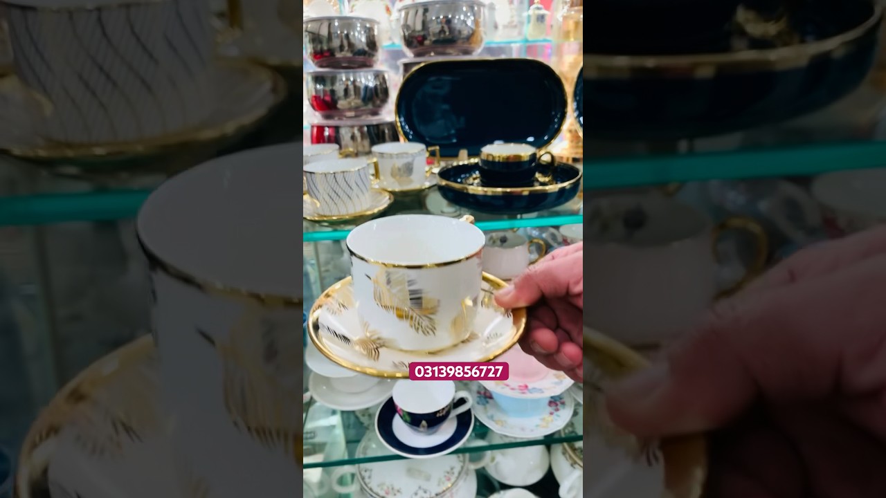 Wonderful cups in Sharjah Crockery Peshawar #crockery #crockeryshop #crockerymarket