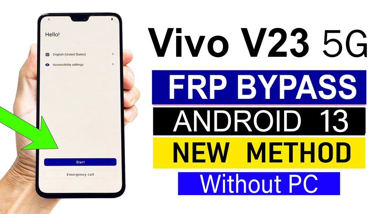 Vivo V23 5G  : Google Account Remove ANDROID 13 (Without pc)