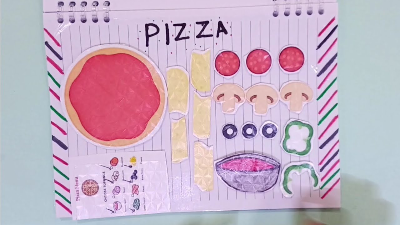 [💸paperdiy💸] making Pizza🍕 paper cooking play