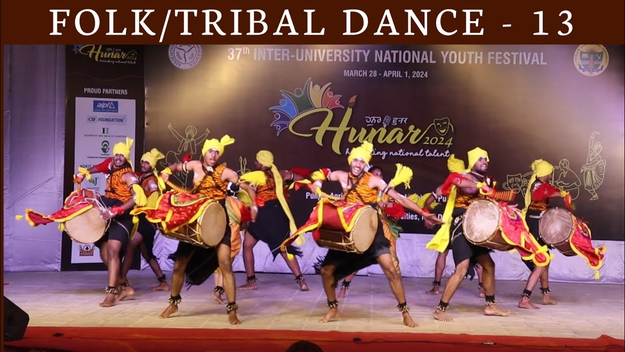 Dollu Kunita Folk dance by UAS Bengaluru Students | AIU National Youth Festival | Hunar