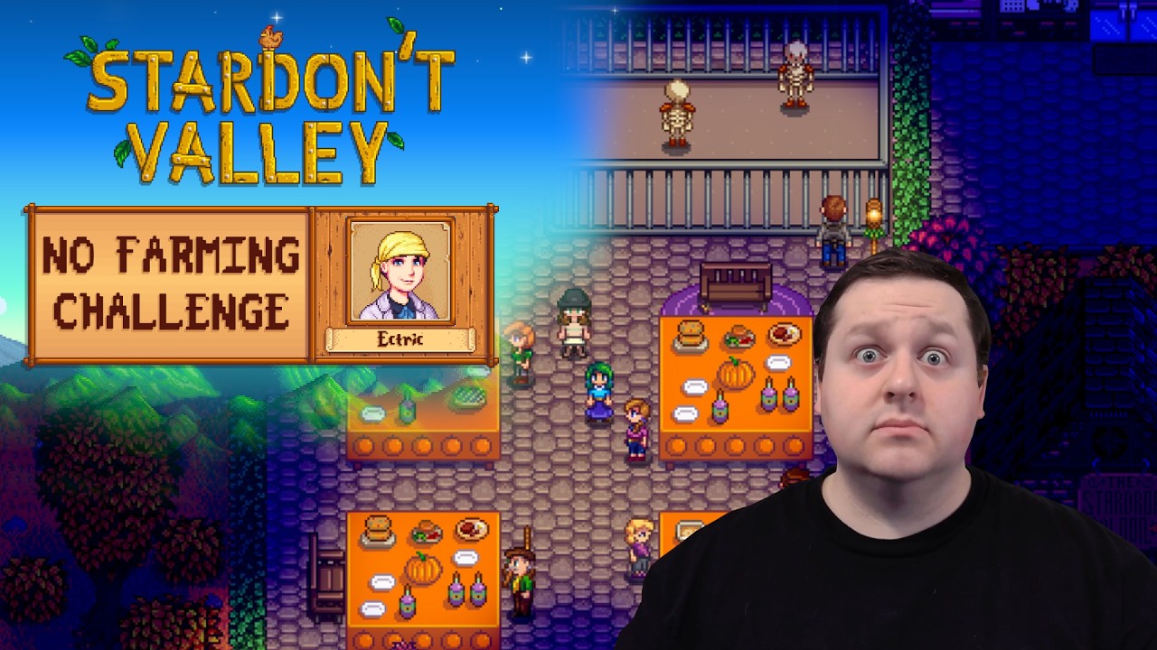 It's Time For a Halloween Celebration! -- Stardew Valley No Farming Challenge Run