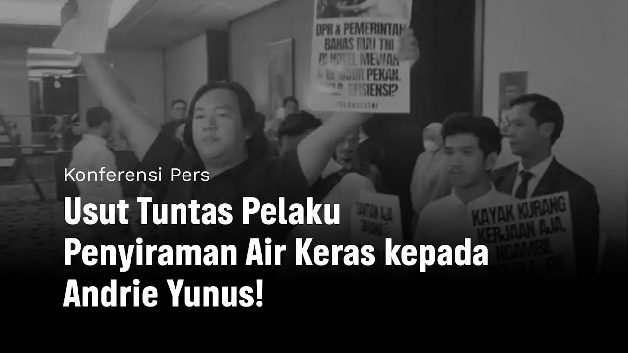 Usus Tuntas Pelaku Penyiraman Air Keras kepada Andrie Yunus!