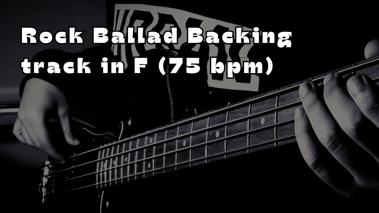 Rock Ballad Backing track in Fa maggiore (75 bpm)
