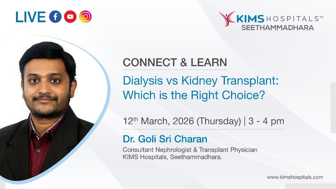 Dialysis vs Kidney Transplant | Which is Better? | Live with Dr. Goli Sri Charan