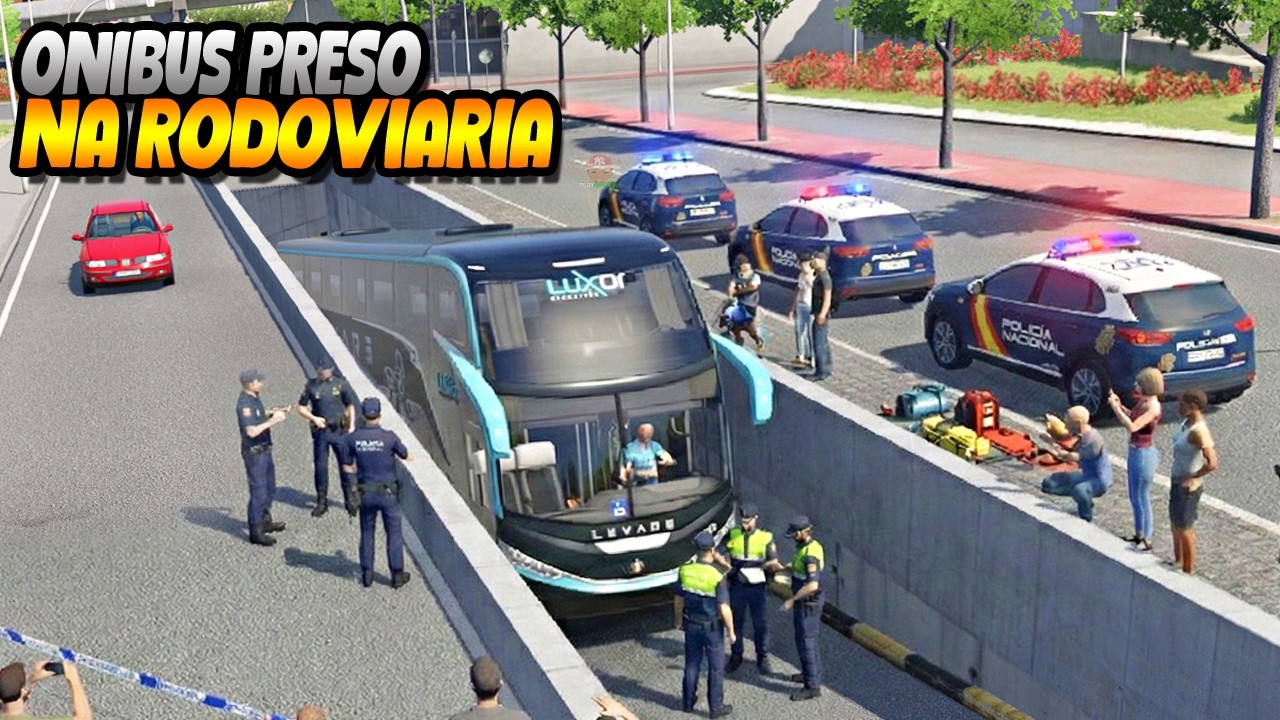 ONIBUS FICA PRESO NA SAIDA DA RODOVIARIA - ETS 2 BUS