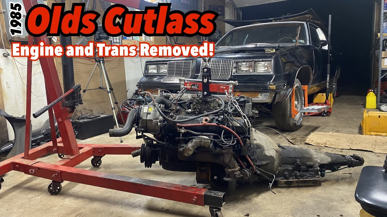 1985 Oldsmobile Cutlass Engine and Transmission Removal!