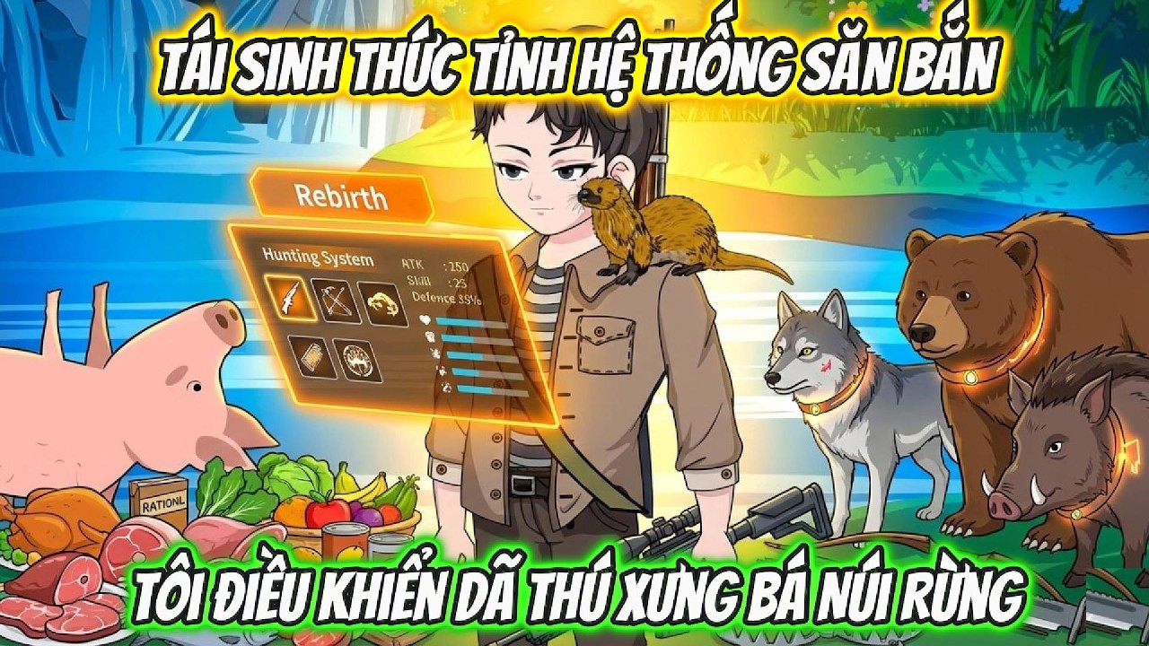 Tái Sinh Thức Tỉnh Hệ Thống Săn Bắn, Tôi Điều Khiển Dã Thú Xưng Bá Núi Rừng | Coin Vietsub