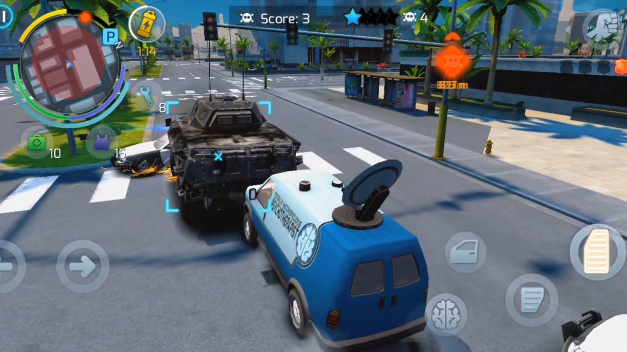 Gangstar vegas police chasing Npc 
