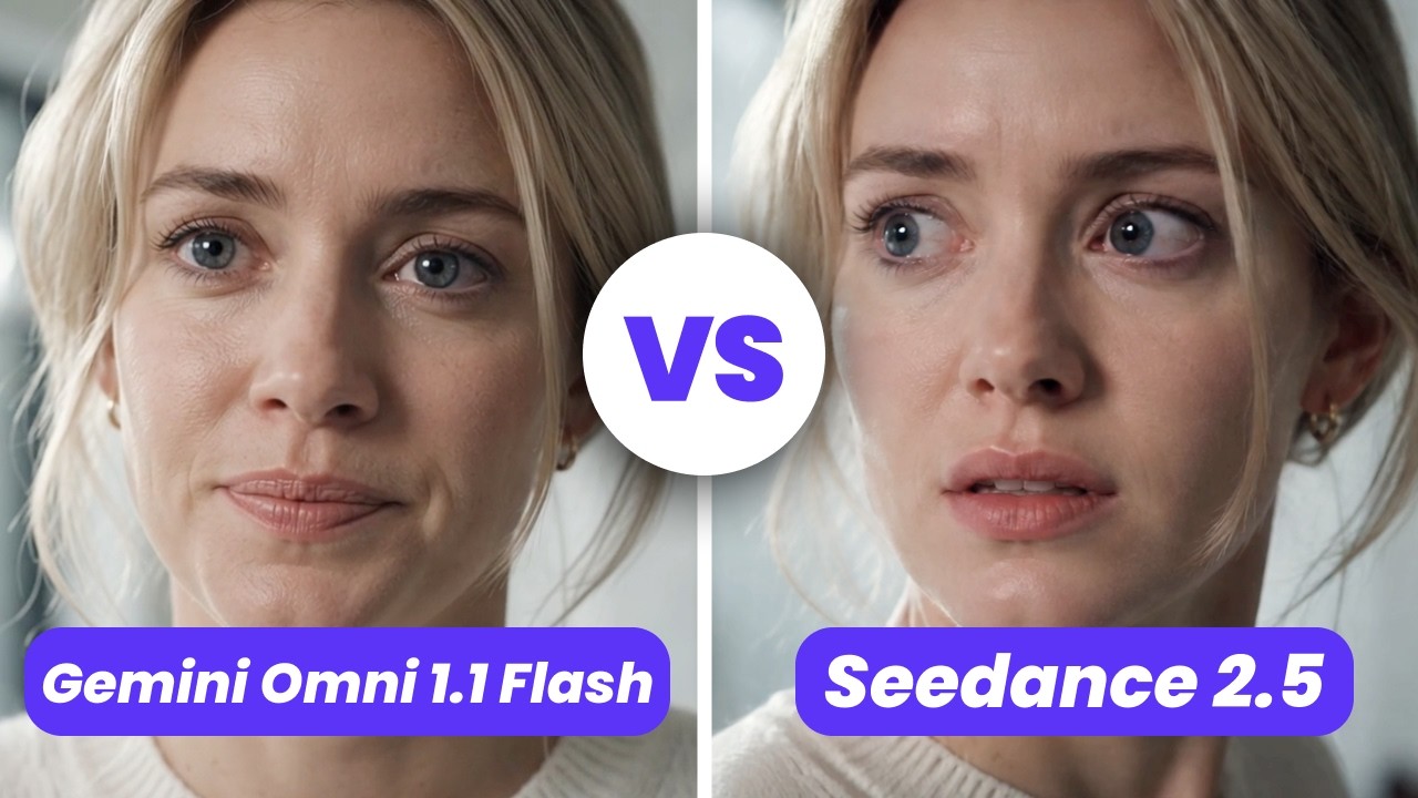 Gemini Omni 1.1 Flash против Seedance 2.5 | Кто победит? Сравнение лучших ИИ-генераторов видео