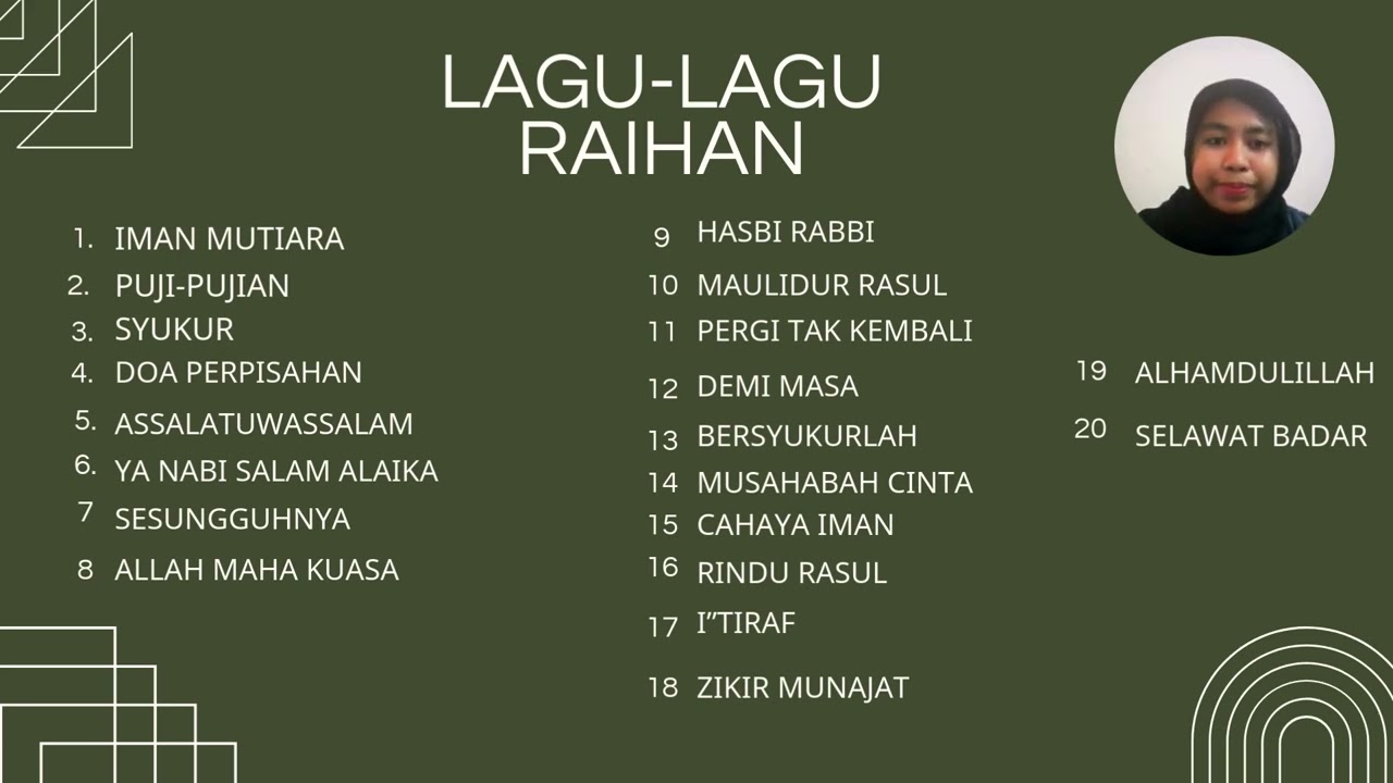 SPR 3072 - ETNOMUZIKOLOGI I TUGASAN BERKUMPULAN (NASYID KUMPULAN RAIHAN)