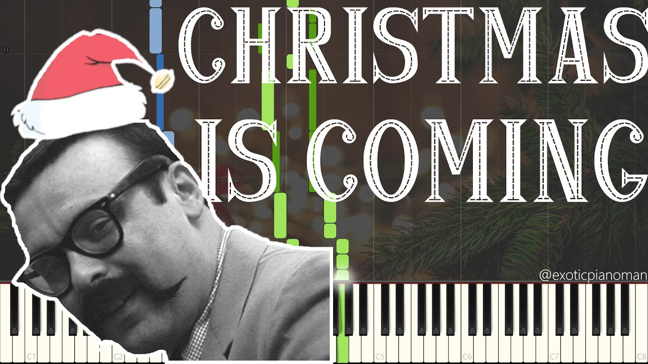 Vince Guaraldi - Christmas Is Coming (Solo Jazz Piano Synthesia) [Christmas Jazz 🎅]