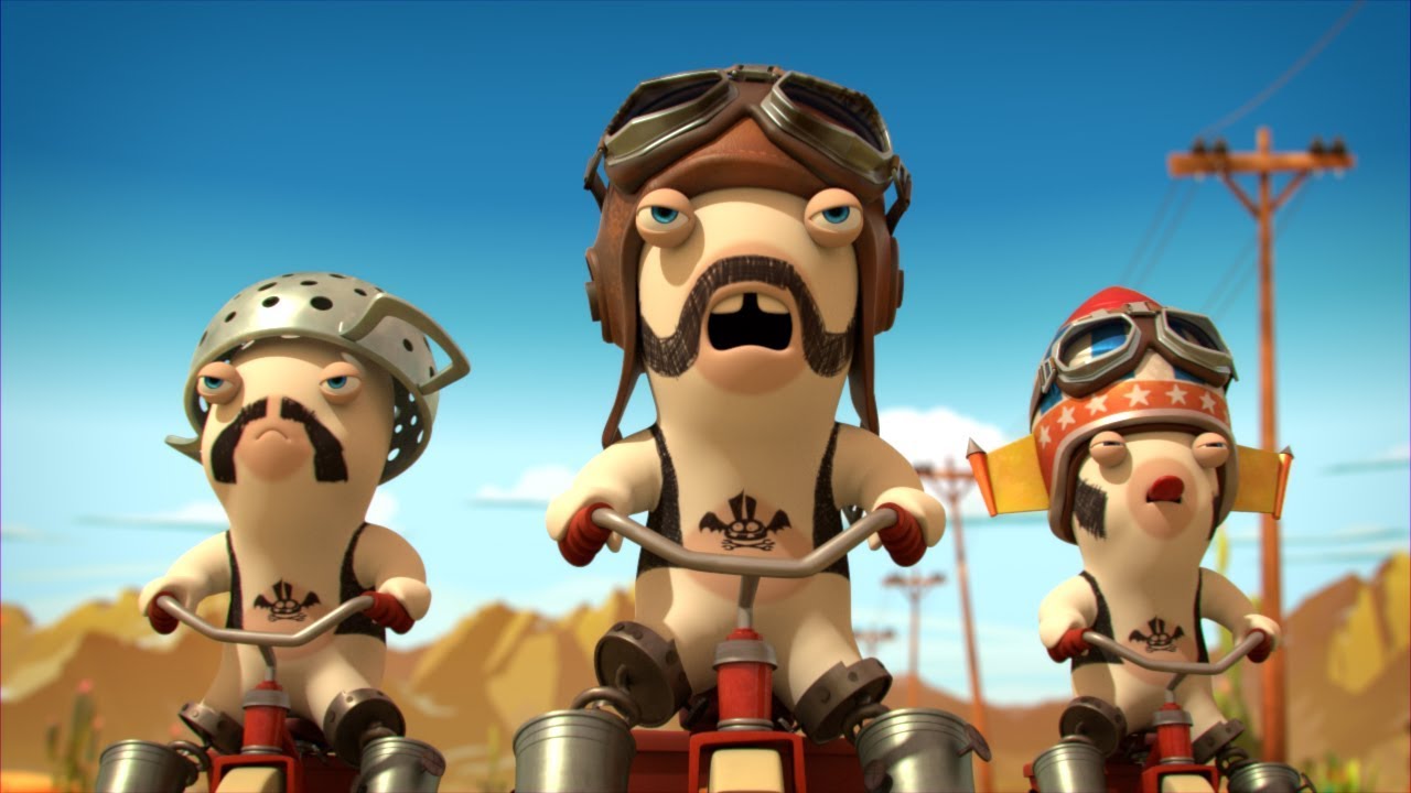 Les Lapins Crétins Invasion - Motards crétins (S3E19)