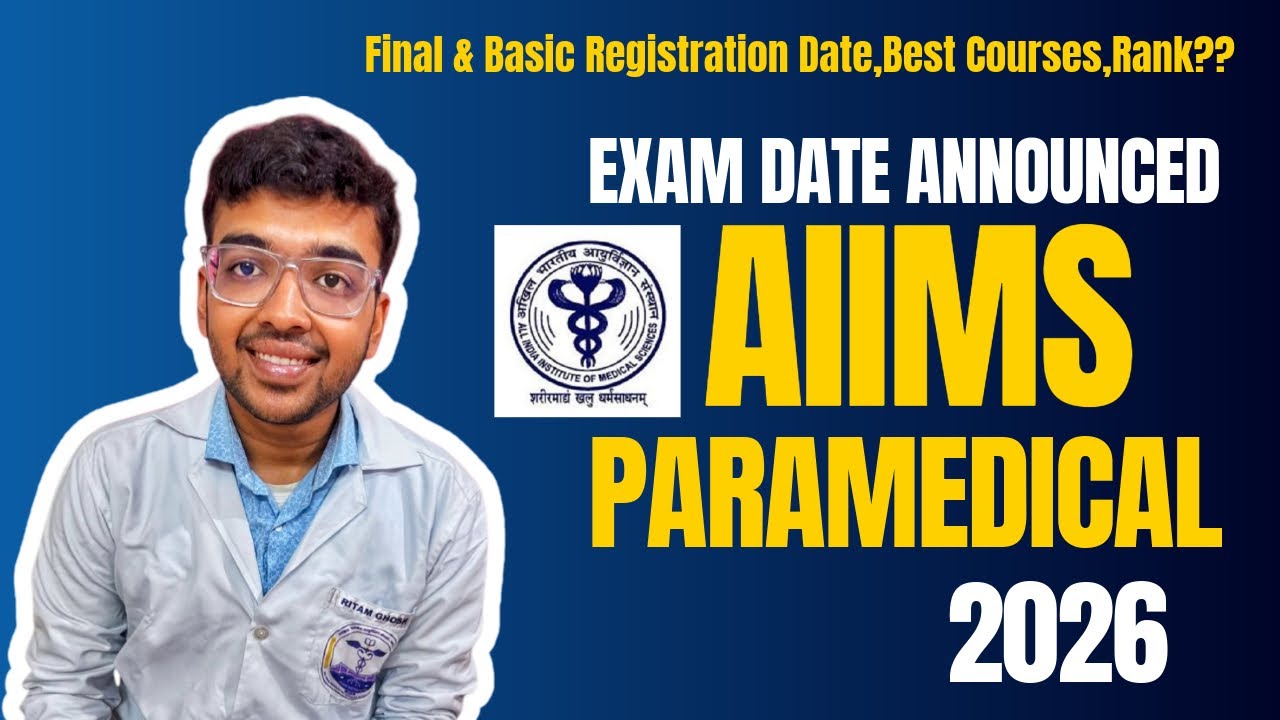 🏥AIIMS PARAMEDICAL 2026 Exam Date Out‼️Application Form Date || Step by Step Process